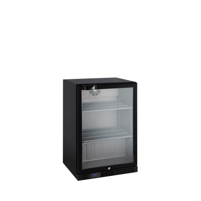 TEFCOLD 72441 | Minibar prosklené křídlové dveře, černá | DB127H