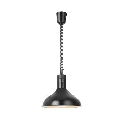 HENDI 273678 | Výškově nastavitelná ohřívací lampa, zvonovitý tvar, HENDI, Černá, ⌀295x(H)207mm