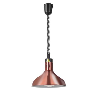HENDI 273685 | Výškově nastavitelná ohřívací lampa, zvonovitý tvar, HENDI, Měděná, ⌀295x(H)207mm