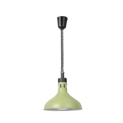 HENDI 273692 | Výškově nastavitelná ohřívací lampa, zvonovitý tvar, HENDI, Zelená, ⌀295x(H)207mm