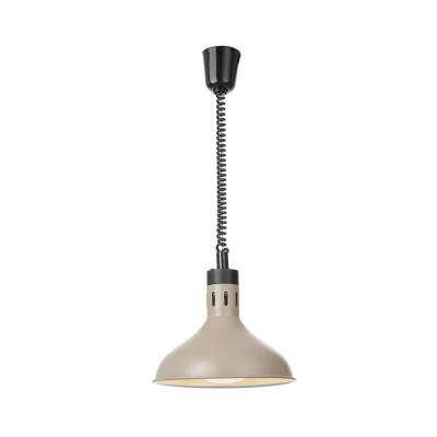 HENDI 273708 | Výškově nastavitelná ohřívací lampa, zvonovitý tvar, HENDI, Béžová, ⌀295x(H)207mm