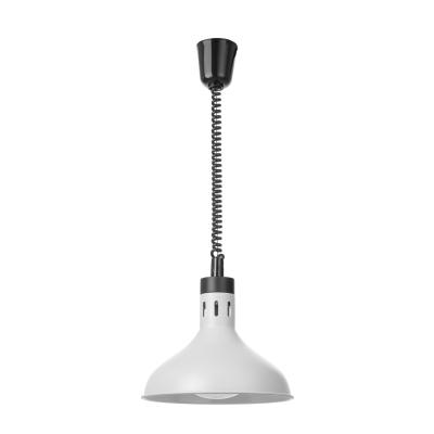 HENDI 273715 | Výškově nastavitelná ohřívací lampa, zvonovitý tvar, HENDI, Bílá, ⌀295x(H)207mm