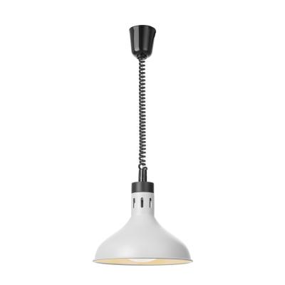 HENDI 273715 | Výškově nastavitelná ohřívací lampa, zvonovitý tvar, HENDI, Bílá, ⌀295x(H)207mm