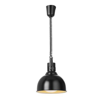 HENDI 273616 | Výškově nastavitelná ohřívací lampa, kupolová, HENDI, Černá, ⌀250x(H)207mm