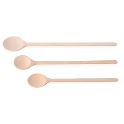 HENDI 525005 | Dřevěná lžíce - sada 3 kusů, různé velikosti, HENDI, 3 ks, (L)475mm