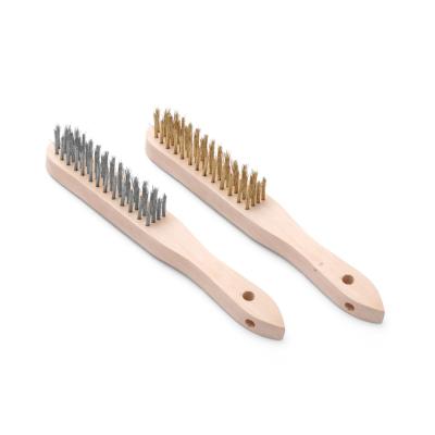 HENDI 525555 | Sada drátěných kartáčů z mosazi a nerezové oceli - 2 ks, HENDI, 2 ks, (L)290mm
