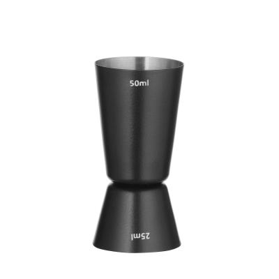 BARUP 596647 | Barová odměrka 25/50 ml, BarUp, Černá, ⌀45x(H)86mm
