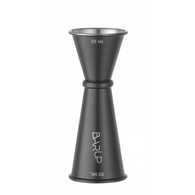 BARUP 596654 | Barová odměrka 25/50 ml, BarUp, Černá, ⌀44x(H)110mm
