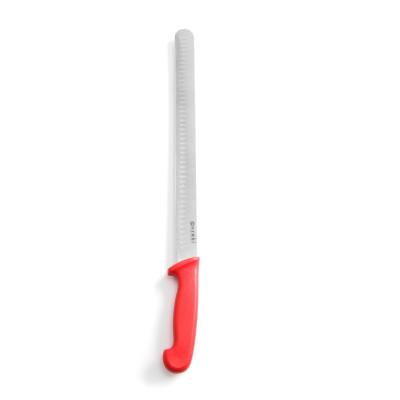 HENDI 842928 | Nůž na šunku a kebab s vroubkovanou čepelí, HENDI, Červená, (L)490mm