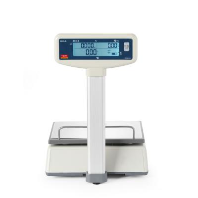 TEM TEM015B1D | Obchodní váha LCD s ramenem a certifikací, řada EGE, 15 kg, TEM