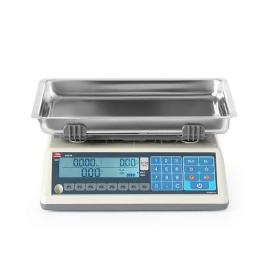 TEM TEM030C-PZR | Obchodní váha LCD s certifikací, řada EGE, 30 kg, TEM