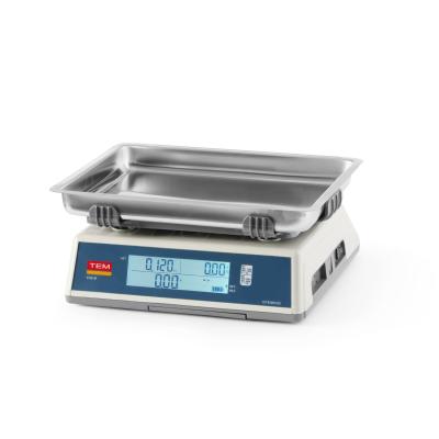 TEM TEM030C-PZR | Obchodní váha LCD s certifikací, řada EGE, 30 kg, TEM