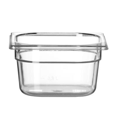 HENDI 861721 | Kontejner GN 1/6 polykarbonát, HENDI, Profi Line, GN 1/6, 1, 6L, Průhledná