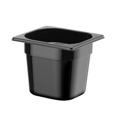 HENDI 862711 | Kontejner GN 1/6 černý polykarbonát, HENDI, Profi Line, GN 1/6, 2, 4L, Černá