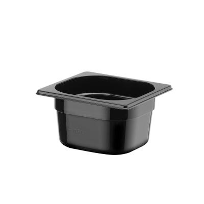 HENDI 862728 | Kontejner GN 1/6 černý polykarbonát, HENDI, Profi Line, GN 1/6, 1, 6L, Černá