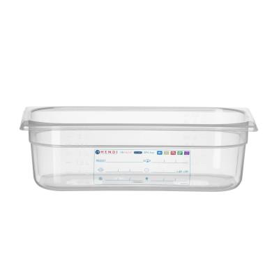 HENDI 880272 | Kontejner GN 1/3 HACCP, HENDI, GN 1/3, 4L, Průhledná