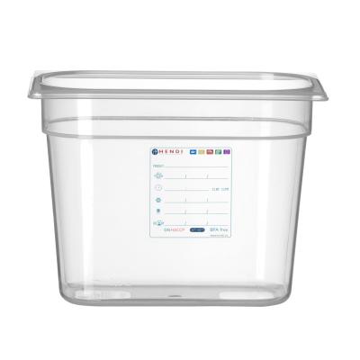 HENDI 880357 | Kontejner GN 1/4 HACCP, HENDI, GN 1/4, 5, 5L, Průhledná