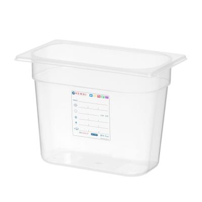 HENDI 880357 | Kontejner GN 1/4 HACCP, HENDI, GN 1/4, 5, 5L, Průhledná