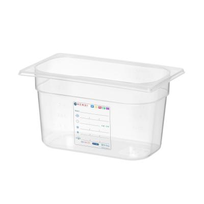 HENDI 880364 | Kontejner GN 1/4 HACCP, HENDI, GN 1/4, 3, 5L, Průhledná