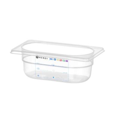HENDI 880562 | Kontejner GN 1/9 HACCP, HENDI, GN 1/9, 0, 6L, Průhledná