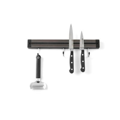 HENDI 820209 | Magnetický pásek s háčky, HENDI, 3 háčky, Černá, (L)340mm
