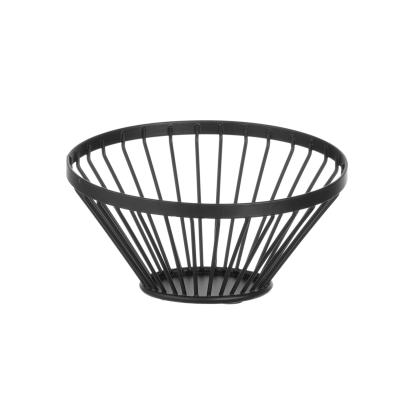 HENDI 427095 | Košík na ovoce kulatý šikmý černý, HENDI, ⌀150x(H)80mm
