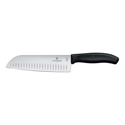 VICTORINOX 6.8523.17B | Nůž Santoku s vroubkovanou čepelí, Victorinox, Černá, (L)298mm