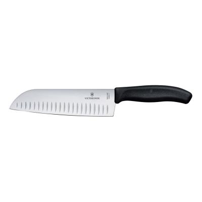 VICTORINOX 6.8523.17B | Nůž Santoku s vroubkovanou čepelí, Victorinox, Černá, (L)298mm