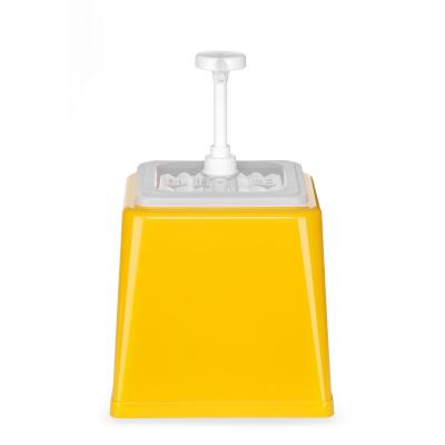 HENDI 203538 | Zásobník na omáčky s pumpičkou, HENDI, 2, 5L, Žlutá