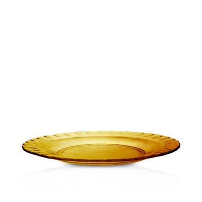 DURALEX 3023DF06A1111 | Mělký talíř PICARDIE AMBER, Duralex, PICARDIE MARINE, Oranžový, ⌀230x(H)20mm