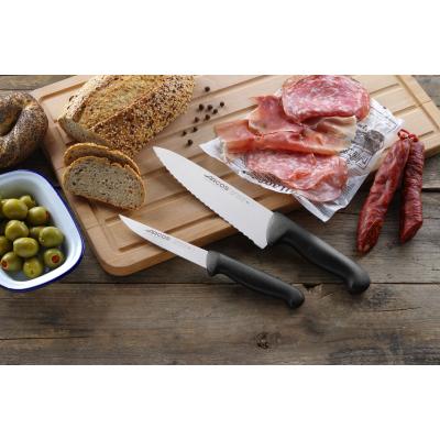 ARCOS 292115 | Kuchařský nůž, vroubkovaný, řada 2900, Arcos, Černá, (L)333mm