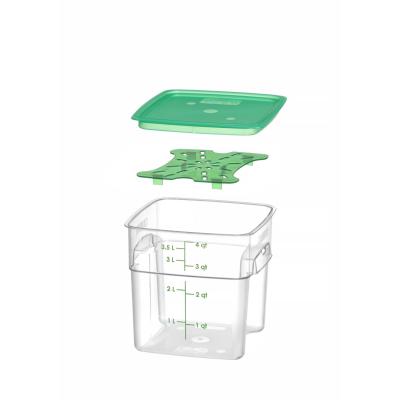 CAMBRO 4SFSPROCW135 | Nádoba na potraviny CamSquares Fresh Pro, Cambro, 3, 8L, Průhledná
