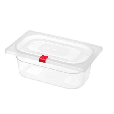 HENDI 880661 | Polypropylenové klipy HACCP pro kontejnery GN, HENDI, Červená, 12 ks