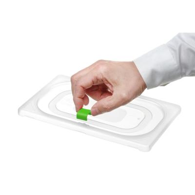 HENDI 880678 | Polypropylenové klipy HACCP pro kontejnery GN, HENDI, Zelená, 12 ks