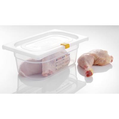HENDI 880685 | Polypropylenové klipy HACCP pro kontejnery GN, HENDI, Žlutá, 12 ks