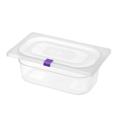 HENDI 880869 | Polypropylenové klipy HACCP pro kontejnery GN, HENDI, Fialová, 12 ks