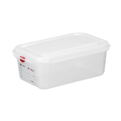 HENDI 873199 | Polypropylenová nádoba GN 1/4, HENDI, GN 1/4, 2, 8L, Průhledná, Obdélníkové