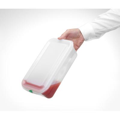 HENDI 873199 | Polypropylenová nádoba GN 1/4, HENDI, GN 1/4, 2, 8L, Průhledná, Obdélníkové