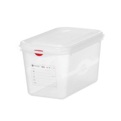 HENDI 873212 | Polypropylenová nádoba GN 1/4, HENDI, GN 1/4, 4, 3L, Průhledná, Obdélníkové