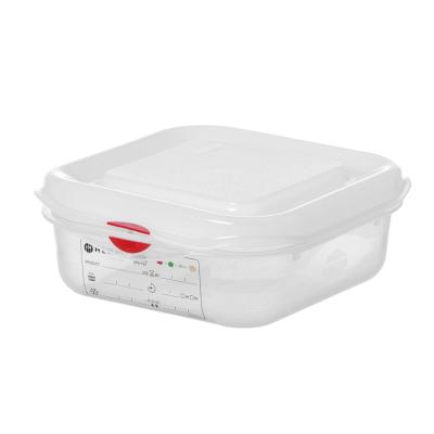 HENDI 873151 | Nádoba GN 1/6, polypropylen, HENDI, GN 1/6, 1, 1L, Průhledná, Obdélníkové