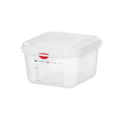 HENDI 873168 | Nádoba GN 1/6, polypropylen, HENDI, GN 1/6, 1, 7L, Průhledná, Obdélníkové