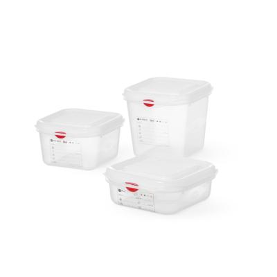 HENDI 873175 | Nádoba GN 1/6, polypropylen, HENDI, GN 1/6, 2, 6L, Průhledná, Obdélníkové