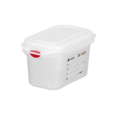 HENDI 873137 | Nádoba GN 1/9, polypropylen, HENDI, GN 1/9, 1L, Průhledná, Obdélníkové