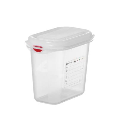 HENDI 873144 | Nádoba GN 1/9, polypropylen, HENDI, GN 1/9, 1, 5L, Průhledná, Obdélníkové
