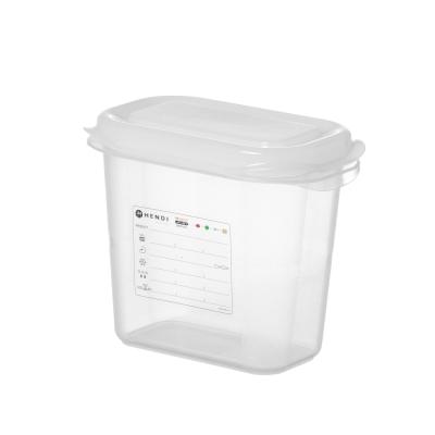 HENDI 873144 | Nádoba GN 1/9, polypropylen, HENDI, GN 1/9, 1, 5L, Průhledná, Obdélníkové