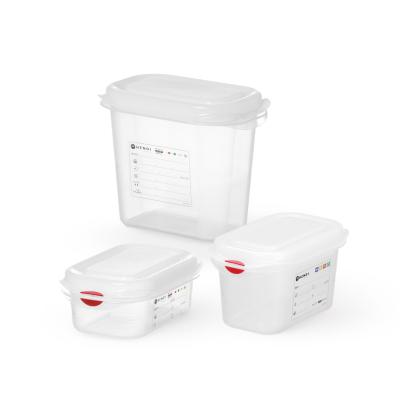 HENDI 873144 | Nádoba GN 1/9, polypropylen, HENDI, GN 1/9, 1, 5L, Průhledná, Obdélníkové