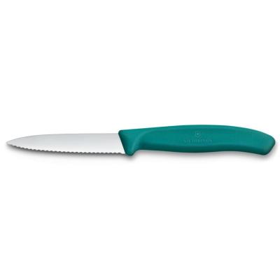 VICTORINOX 6.7634.C1 | Nůž na zeleninu, zoubkovaný, Victorinox, Zelená, (L)190mm