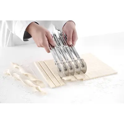 Cukrářské rádýlko jednostrané, 5 ostří, HENDI, 222x56x(H)55mm | 515044