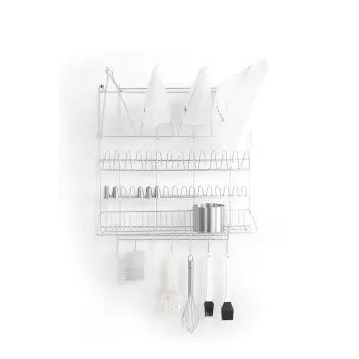 Nástěnná police nejen na plnící sáčky, HENDI, 500x360x(H)560mm | 550113