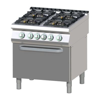 RM Gastro SPT 780/21 GE | Sporák plynový s elektrickou statickou troubou